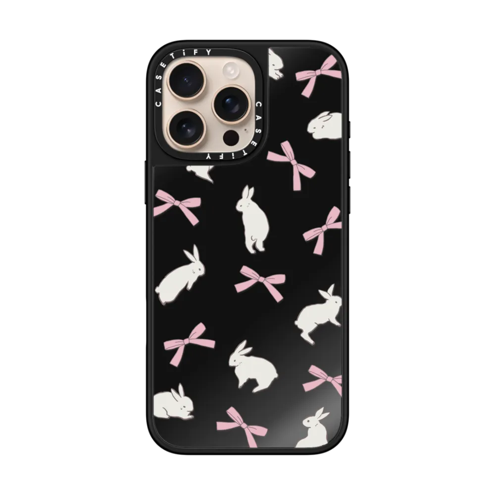 Mirror iPhone 16 Pro Max Case MagSafe Compatible - Rabbit Ribbon