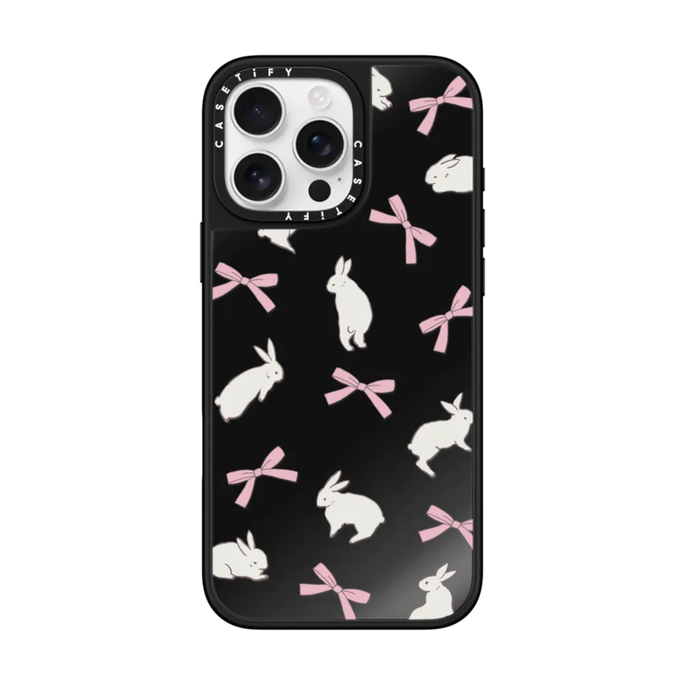 Mirror iPhone 16 Pro Max Case MagSafe Compatible - Rabbit Ribbon