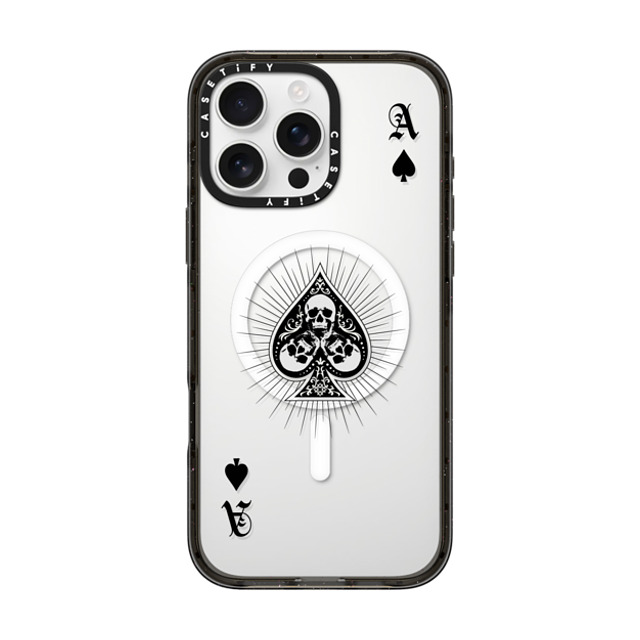 CASETiFY iPhone 16 Pro Max Case Black Impact Case MagSafe Compatible Hype Hype Ace of Spades - Black Back to School CASETiFY iPhone 16 Pro Max Case Black Impact Case MagSafe Compatible Hype Hype Ace of Spades - Black Back to School