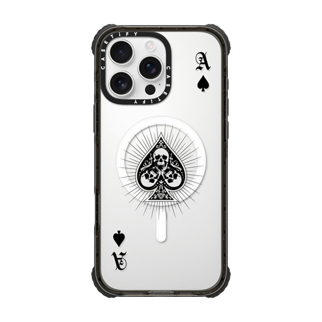 CASETiFY iPhone 16 Pro Max Case Black ウルトラ インパクトケース MagSafe 対応 Hype Hype Ace of Spades - Black Back to School CASETiFY iPhone 16 Pro Max Case Black ウルトラ インパクトケース MagSafe 対応 Hype Hype Ace of Spades - Black Back to School