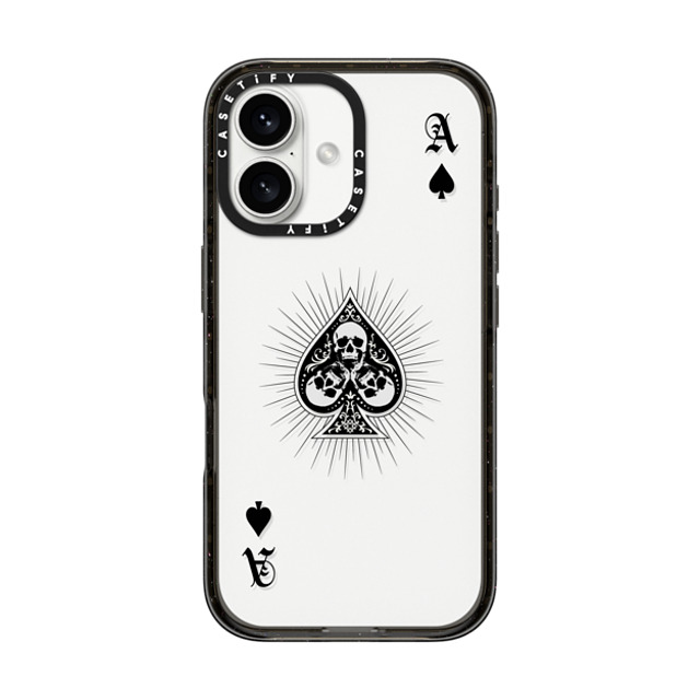 CASETiFY iPhone 16 ケース ブラック インパクトケース Hype Hype Ace of Spades - Black Back to School CASETiFY iPhone 16 ケース ブラック インパクトケース Hype Hype Ace of Spades - Black Back to School