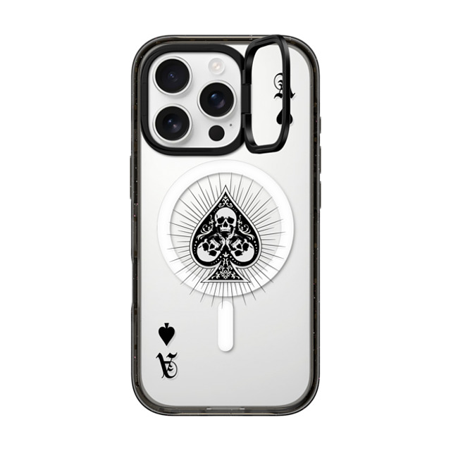 CASETiFY iPhone 16 Pro Case Black インパクトリングスタンドケース MagSafe対応 Hype Hype Ace of Spades - Black Back to School CASETiFY iPhone 16 Pro Case Black インパクトリングスタンドケース MagSafe対応 Hype Hype Ace of Spades - Black Back to School