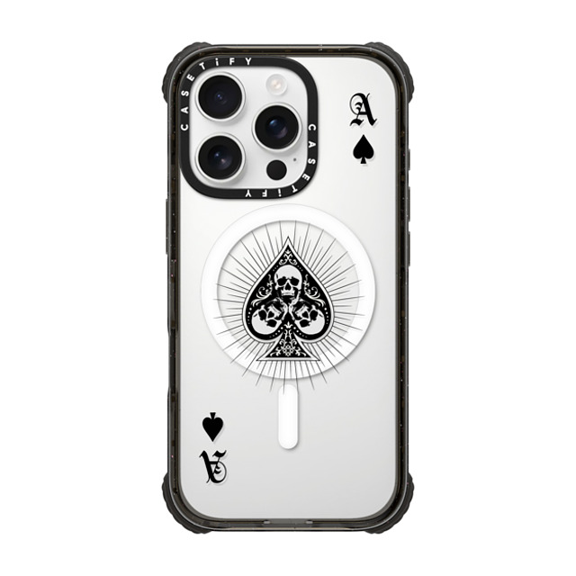 CASETiFY iPhone 16 Pro Case Black ウルトラ インパクトケース MagSafe 対応 Hype Hype Ace of Spades - Black Back to School CASETiFY iPhone 16 Pro Case Black ウルトラ インパクトケース MagSafe 対応 Hype Hype Ace of Spades - Black Back to School