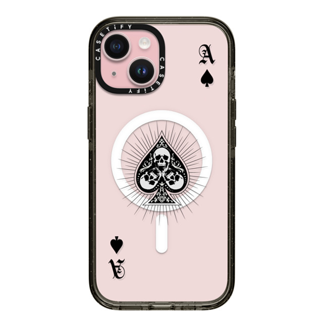 CASETiFY iPhone 15 Case Black Impact Case MagSafe Compatible Hype Hype Ace of Spades - Black Back to School CASETiFY iPhone 15 Case Black Impact Case MagSafe Compatible Hype Hype Ace of Spades - Black Back to School