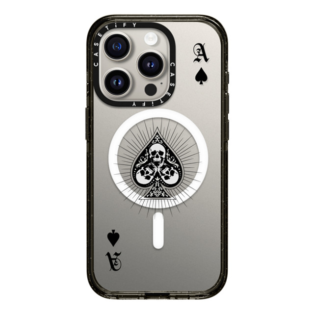 CASETiFY iPhone 15 Pro Case Black Impact Case MagSafe Compatible Hype Hype Ace of Spades - Black Back to School CASETiFY iPhone 15 Pro Case Black Impact Case MagSafe Compatible Hype Hype Ace of Spades - Black Back to School