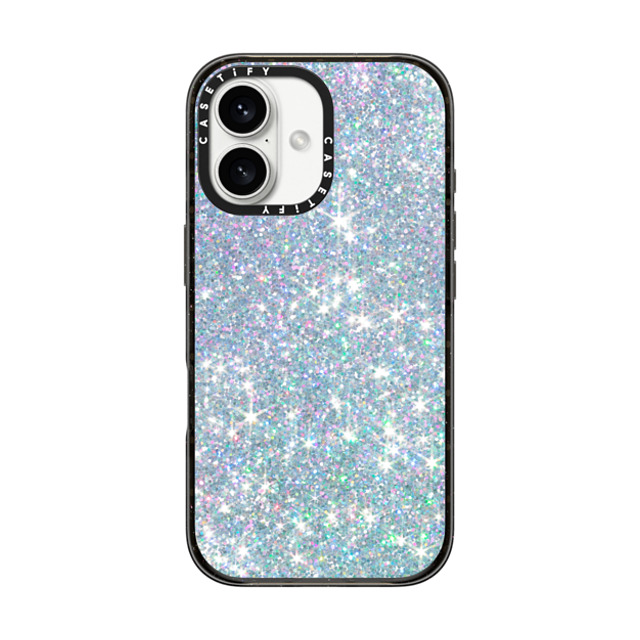 CASETiFY iPhone 16 ケース ブラック インパクトケース MagSafe対応 Futurism GLITTER DREAM