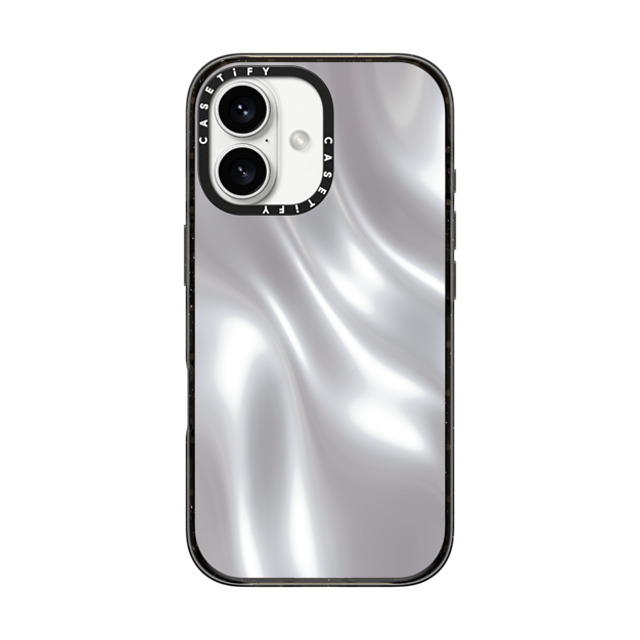 CASETiFY iPhone 16 ケース ブラック インパクトケース MagSafe対応 Abstract,Futurism SOFT METAL