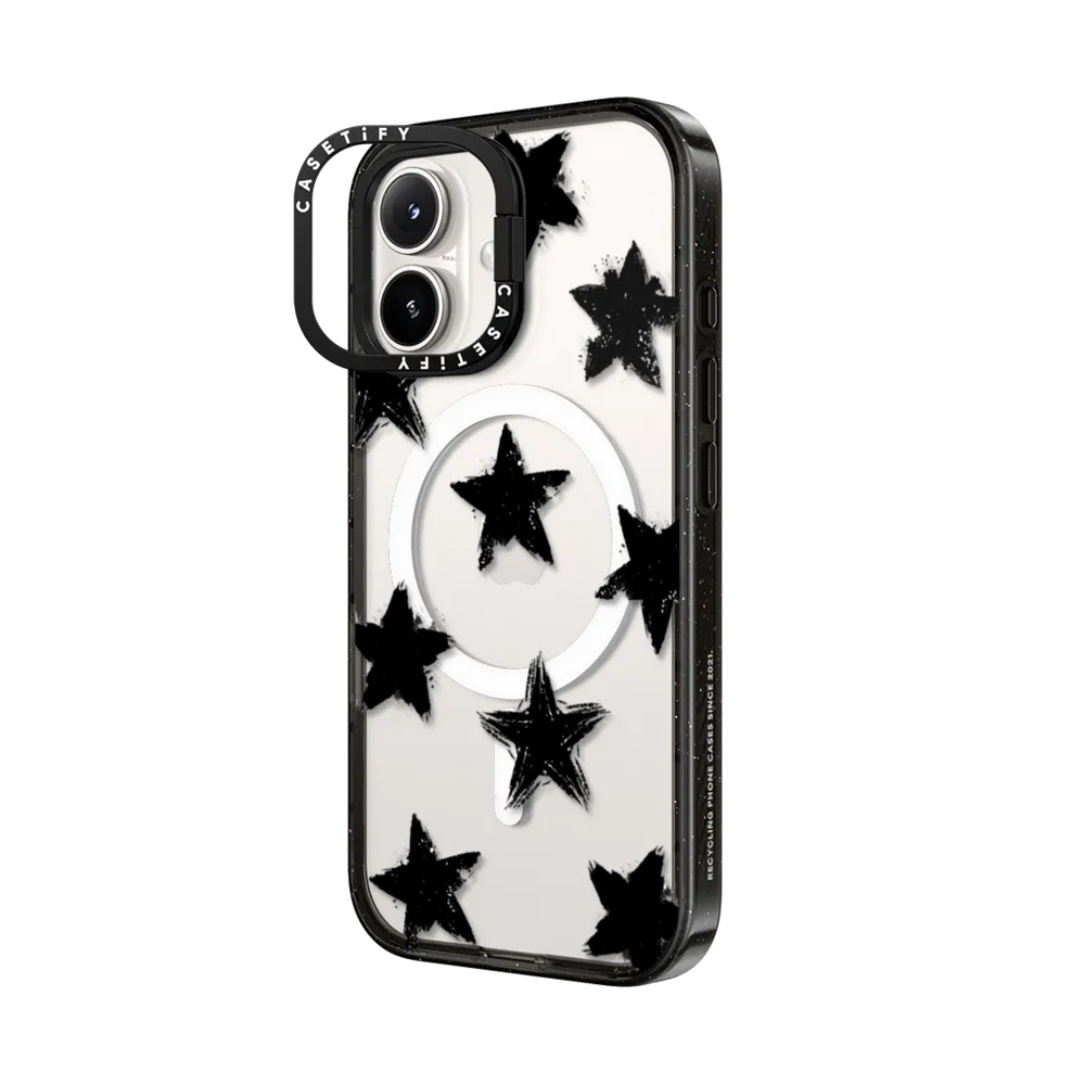 Impact Ring Stand iPhone 16 Case MagSafe Compatible - Star Marks