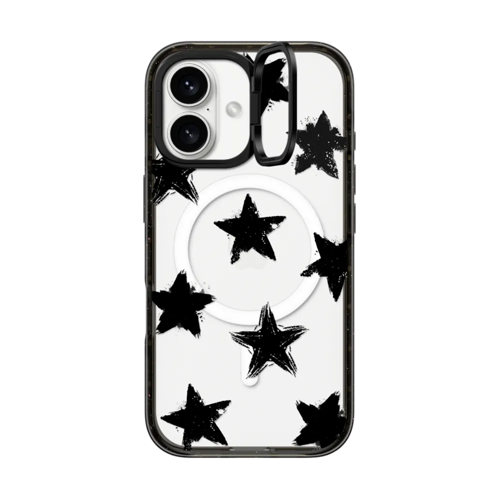 Impact Ring Stand iPhone 16 Case MagSafe Compatible - Star Marks