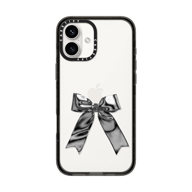 CASETiFY iPhone 16 Plus ケース ブラック インパクトケース Butterfly,Ribbon Bowcore,Butterfly,Chrome,Coquette,Ribbon Metallic Ribbon Back to School CASETiFY iPhone 16 Plus ケース ブラック インパクトケース Butterfly,Ribbon Bowcore,Butterfly,Chrome,Coquette,Ribbon Metallic Ribbon Back to School