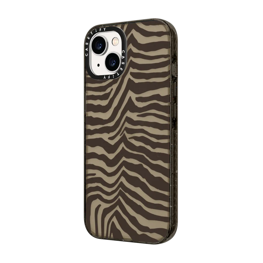 Impact iPhone 14 Plus Case - Zebra-Brown
