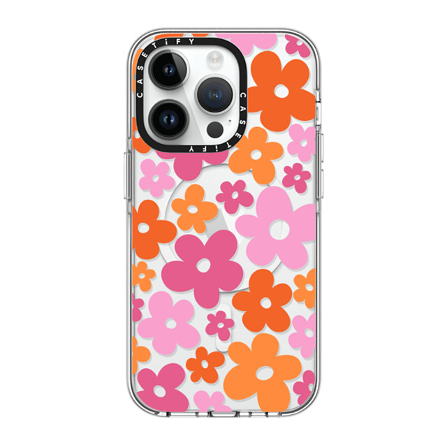 CASETiFY iPhone 14 Pro ケース クリア クリア ケース MagSafe対応 Cottagecore Abstract Florals