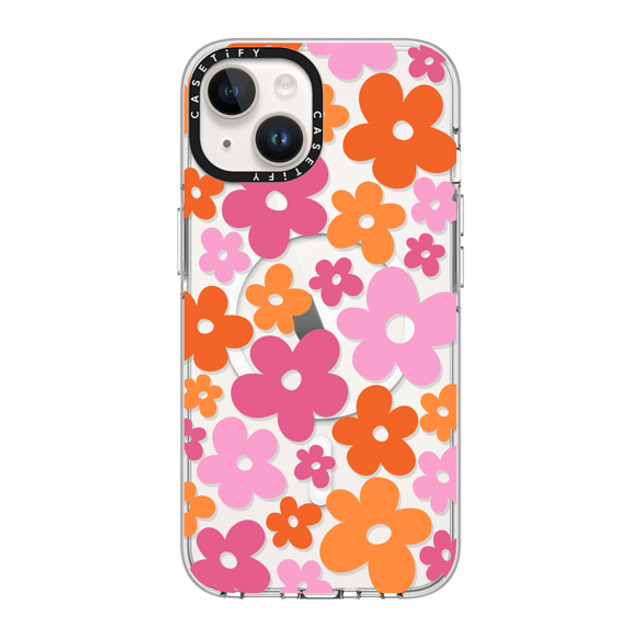 CASETiFY iPhone 14 ケース クリア クリア ケース MagSafe対応 Cottagecore Abstract Florals