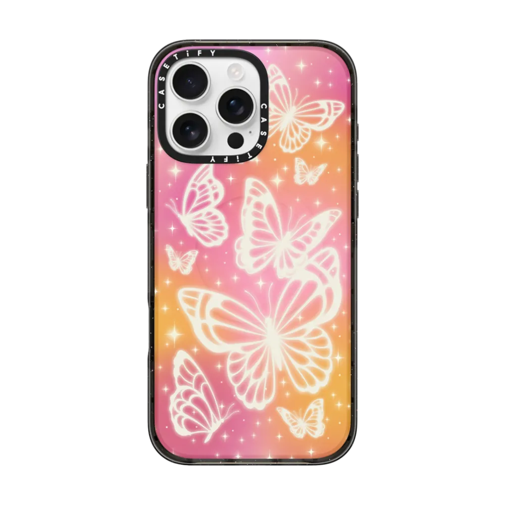 Impact iPhone 16 Pro Max Case MagSafe Compatible - Butterfly Aurora