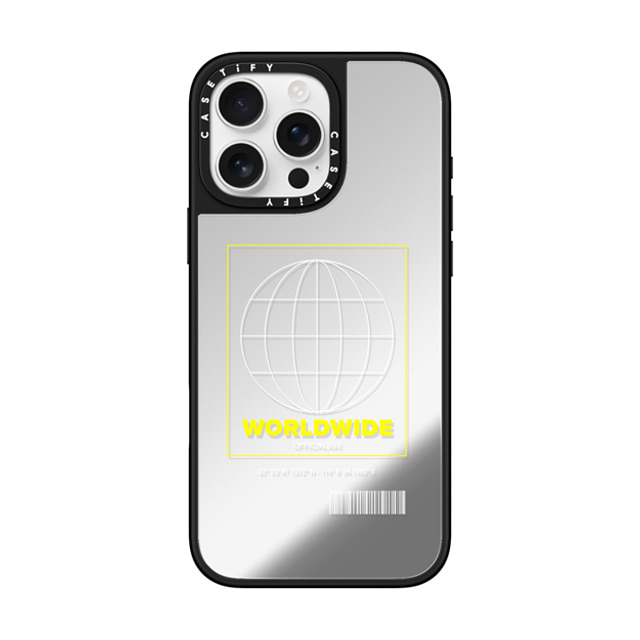 CASETiFY iPhone 16 Pro Max Case Silver on Black ミラーケース MagSafe対応 Hype Worldwide CASETiFY iPhone 16 Pro Max Case Silver on Black ミラーケース MagSafe対応 Hype Worldwide