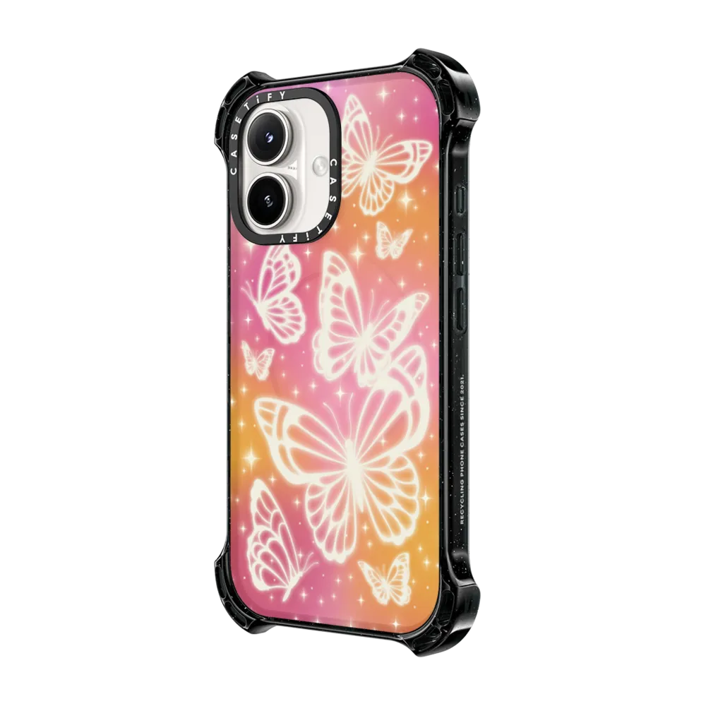 Bounce iPhone 16 Case MagSafe Compatible - Butterfly Aurora