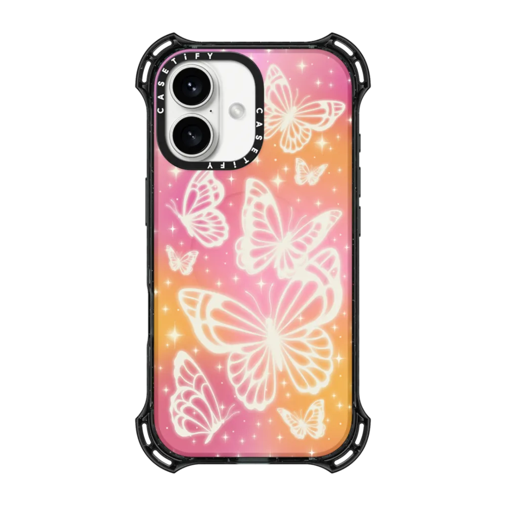 Bounce iPhone 16 Case MagSafe Compatible - Butterfly Aurora