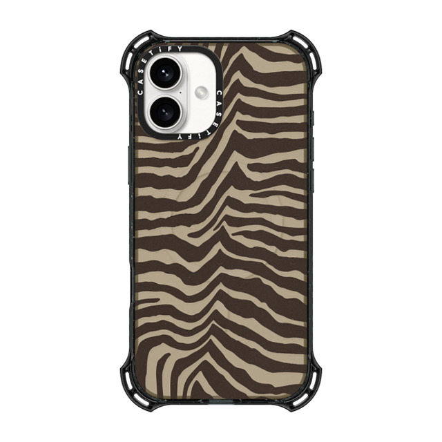 CASETiFY iPhone 16 Plus ケース ブラック バウンスケース Dark Academia Dark Academia Zebra-Brown Father's Day CASETiFY iPhone 16 Plus ケース ブラック バウンスケース Dark Academia Dark Academia Zebra-Brown Father's Day