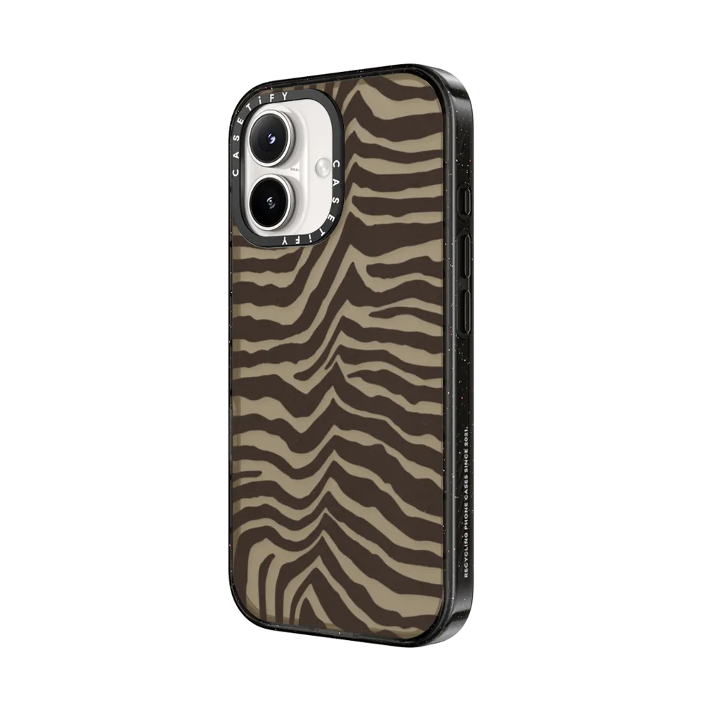 Impact iPhone 16 Case - Zebra-Brown