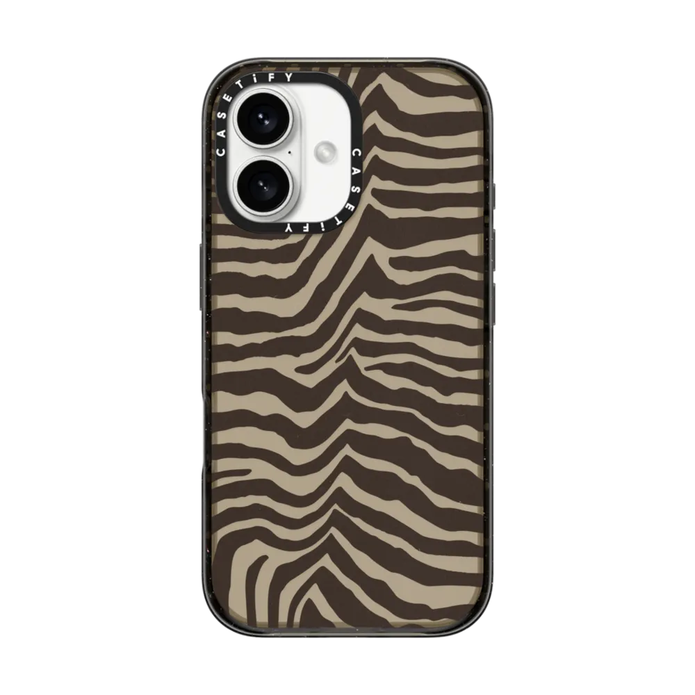 Impact iPhone 16 Case - Zebra-Brown