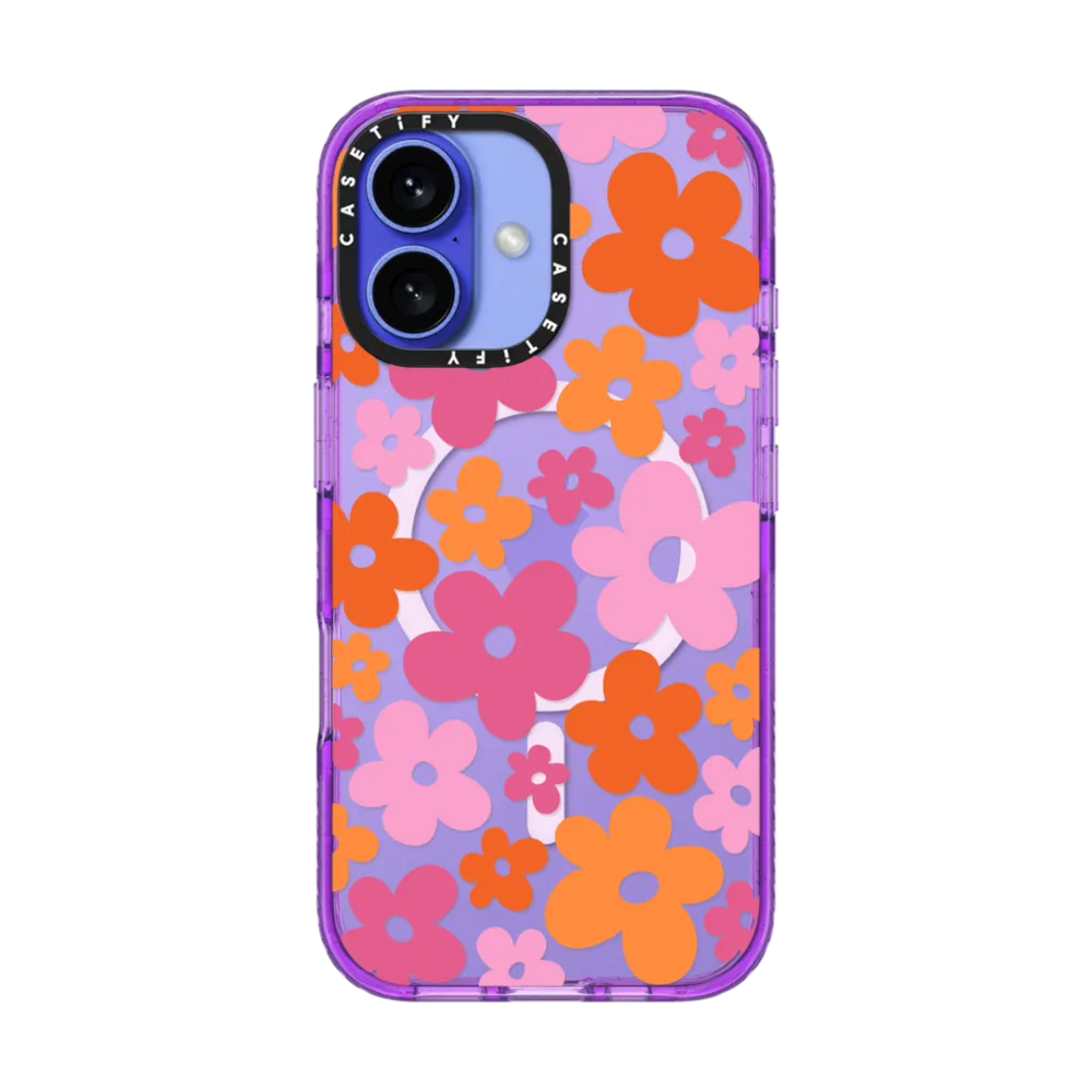 Impact iPhone 16 Case MagSafe Compatible - Abstract Florals