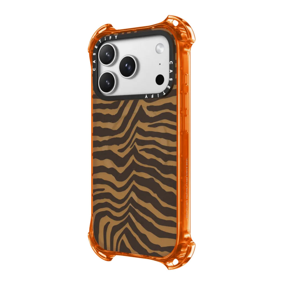 Bounce iPhone 17 Pro Case MagSafe Compatible - Zebra-Brown