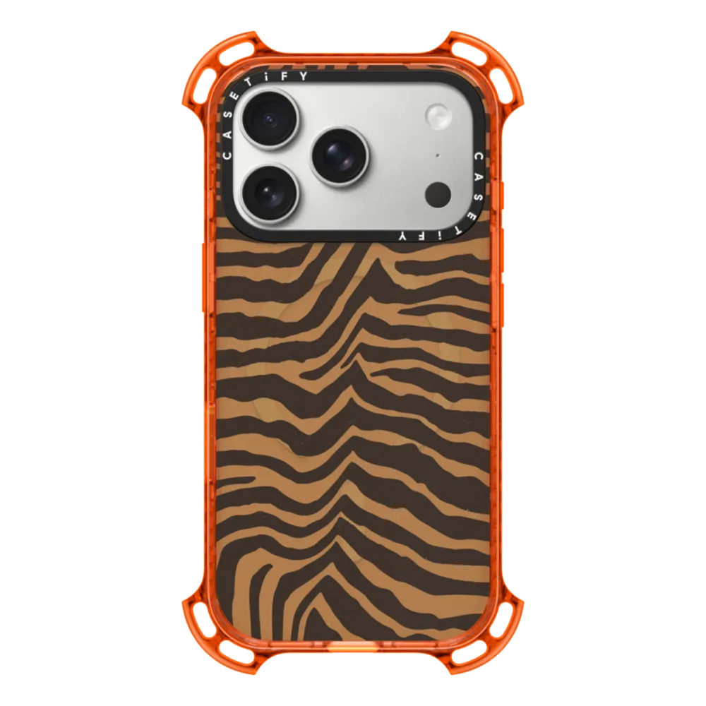 Bounce iPhone 17 Pro Case MagSafe Compatible - Zebra-Brown