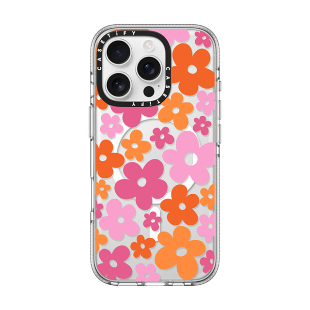 CASETiFY iPhone 16 Pro ケース クリア クリア ケース MagSafe対応 Cottagecore Abstract Florals