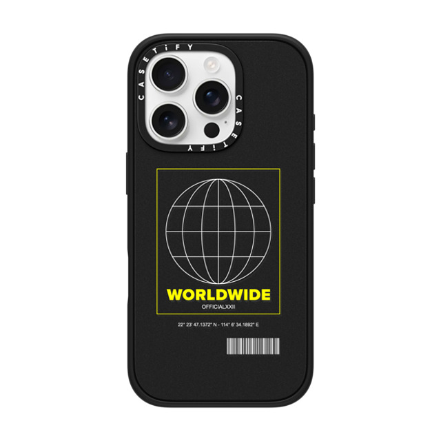 CASETiFY iPhone 16 Pro ケース マットブラック インパクトケース MagSafe対応 Hype Hype Worldwide Back to School CASETiFY iPhone 16 Pro ケース マットブラック インパクトケース MagSafe対応 Hype Hype Worldwide Back to School