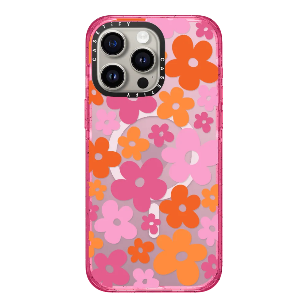 Impact iPhone 15 Pro Max Case MagSafe Compatible - Abstract Florals