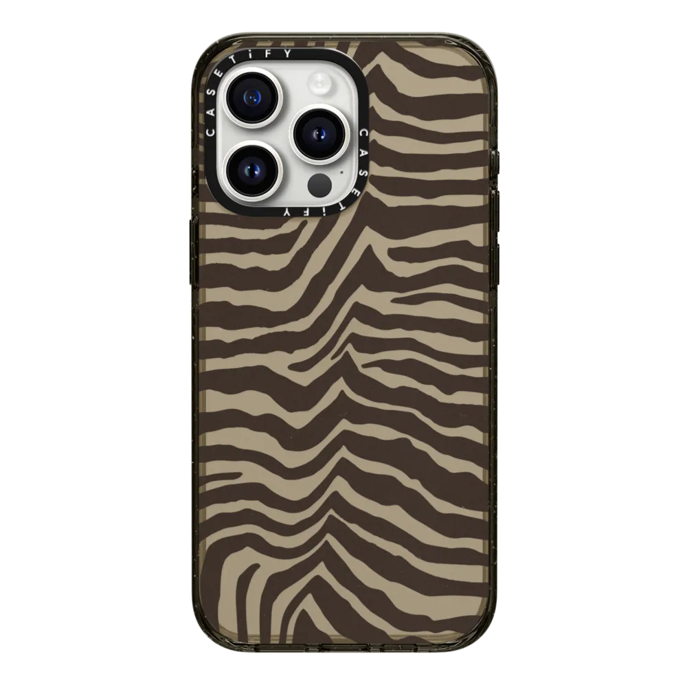 Ultra Bounce iPhone 16 Pro Case MagSafe Compatible - Zebra-Brown