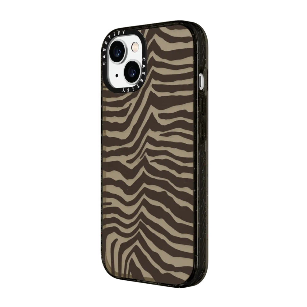 Impact iPhone 15 Case - Zebra-Brown