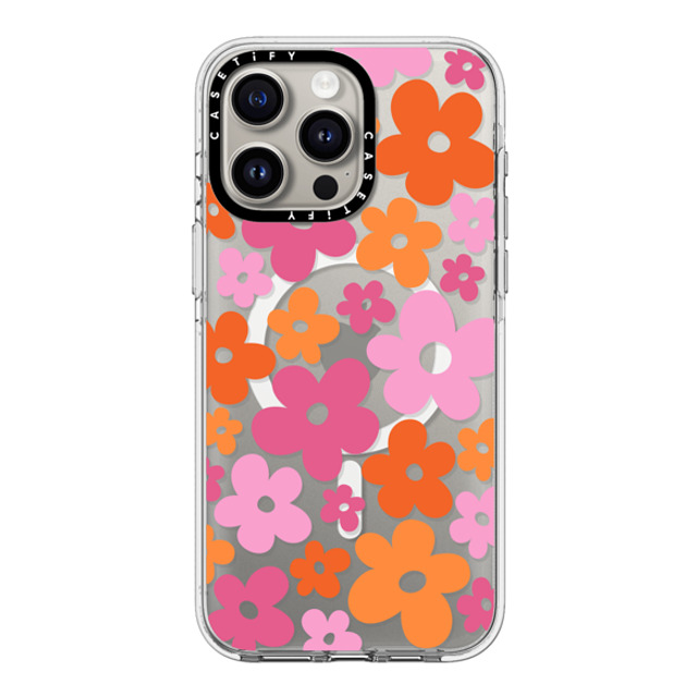 CASETiFY iPhone 15 Pro Max ケース クリア クリア ケース MagSafe対応 Cottagecore Abstract Florals