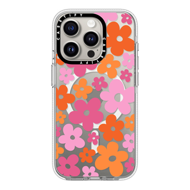 CASETiFY iPhone 15 Pro ケース クリア クリア ケース MagSafe対応 Cottagecore Abstract Florals