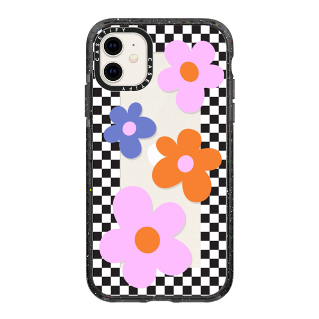 CASETiFY iPhone 11 ケース ブラック インパクトケース Floral,Maximalism Floral,Maximalism Checkered Floral Frame Back to School CASETiFY iPhone 11 ケース ブラック インパクトケース Floral,Maximalism Floral,Maximalism Checkered Floral Frame Back to School