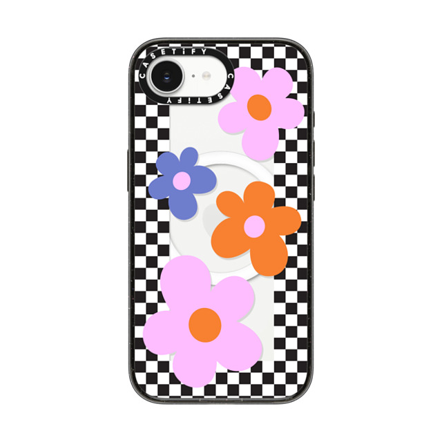 CASETiFY iPhone 16e Case Black Impact Case MagSafe Compatible Floral,Maximalism Floral,Maximalism Checkered Floral Frame Back to School CASETiFY iPhone 16e Case Black Impact Case MagSafe Compatible Floral,Maximalism Floral,Maximalism Checkered Floral Frame Back to School