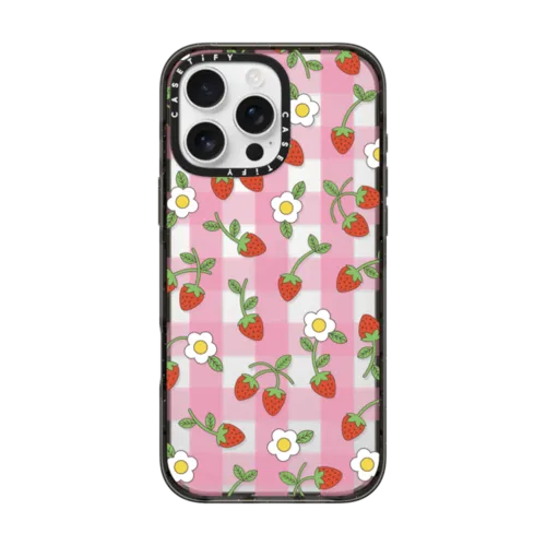 iPhone 16 Pro Max - Strawberry Plaid