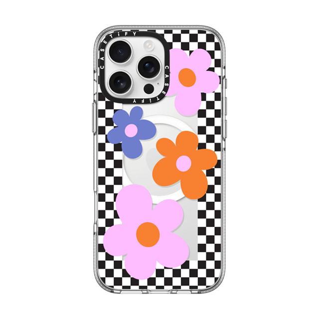 CASETiFY iPhone 16 Pro Max Case クリア クリア ケース MagSafe対応 Floral,Maximalism Floral,Maximalism Checkered Floral Frame Father's Day CASETiFY iPhone 16 Pro Max Case クリア クリア ケース MagSafe対応 Floral,Maximalism Floral,Maximalism Checkered Floral Frame Father's Day