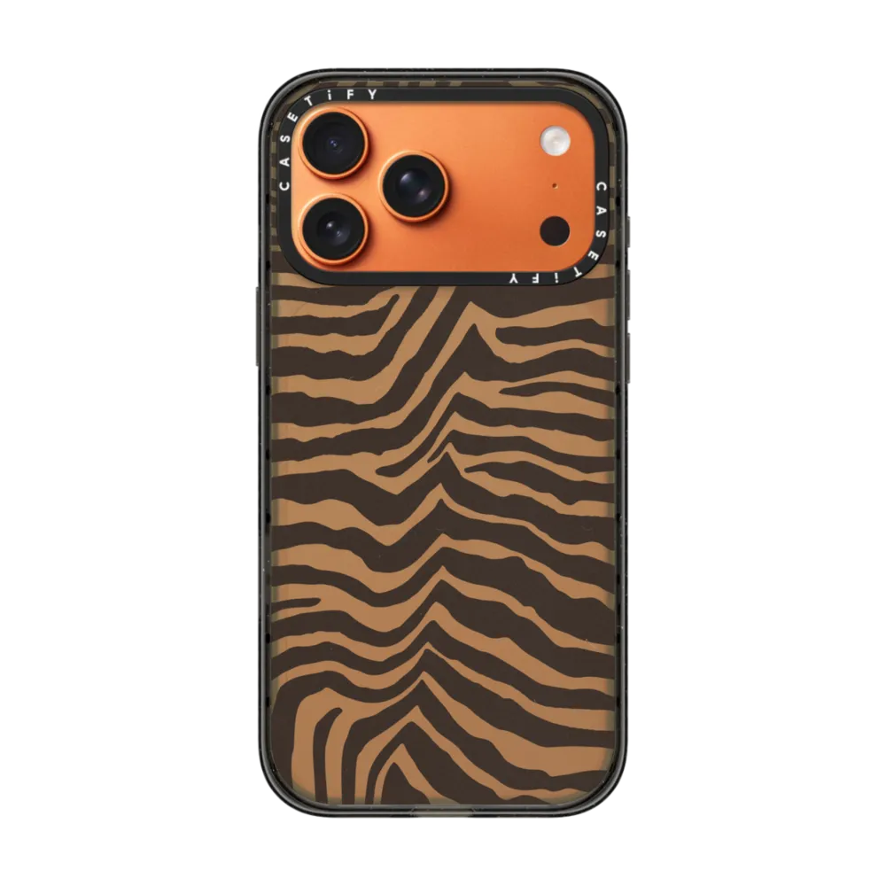 Impact iPhone 17 Pro Max Case - Zebra-Brown