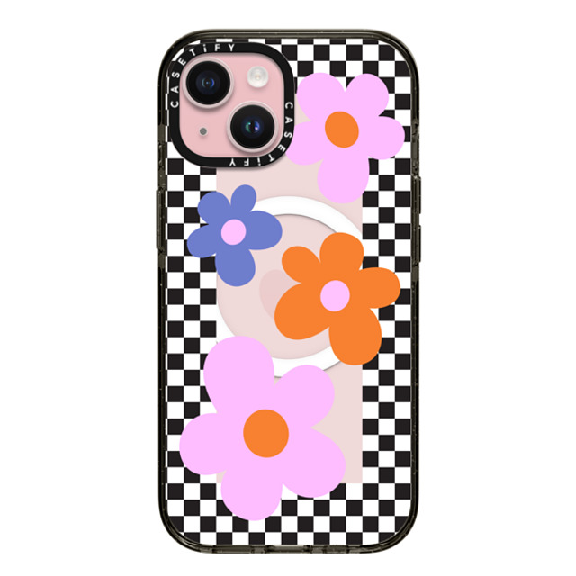 CASETiFY iPhone 15 Case Black インパクトケース MagSafe対応 Floral,Maximalism Floral,Maximalism Checkered Floral Frame Father's Day CASETiFY iPhone 15 Case Black インパクトケース MagSafe対応 Floral,Maximalism Floral,Maximalism Checkered Floral Frame Father's Day