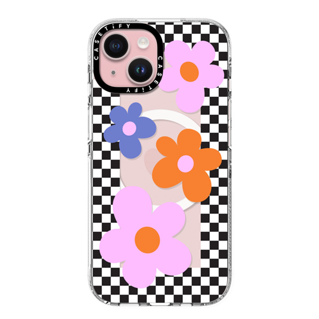CASETiFY iPhone 15 ケース クリア クリア ケース MagSafe対応 Floral,Maximalism Floral,Maximalism Checkered Floral Frame Father's Day CASETiFY iPhone 15 ケース クリア クリア ケース MagSafe対応 Floral,Maximalism Floral,Maximalism Checkered Floral Frame Father's Day