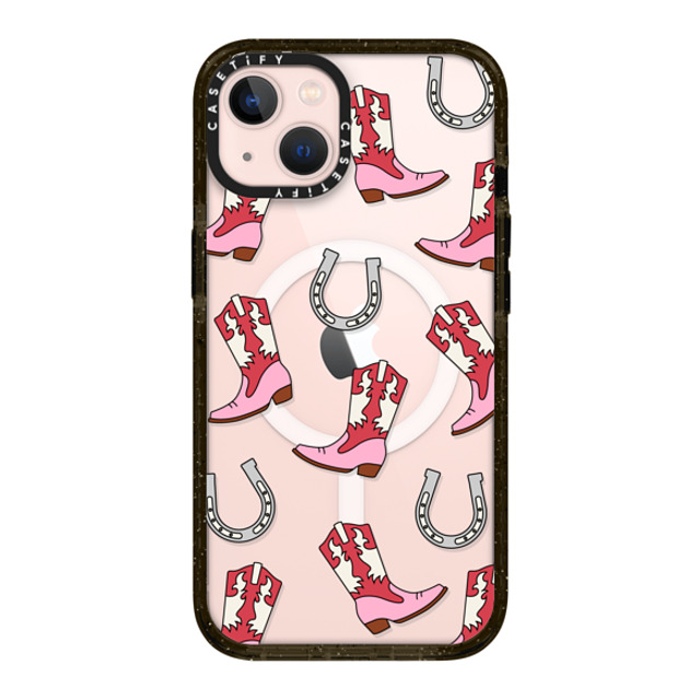 CASETiFY iPhone 13 ケース ブラック インパクトケース MagSafe対応 Maximalism Cowgirl Medley