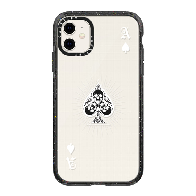 CASETiFY iPhone 11 ケース ブラック インパクトケース Hype Hype Ace of Spades - White Back to School CASETiFY iPhone 11 ケース ブラック インパクトケース Hype Hype Ace of Spades - White Back to School