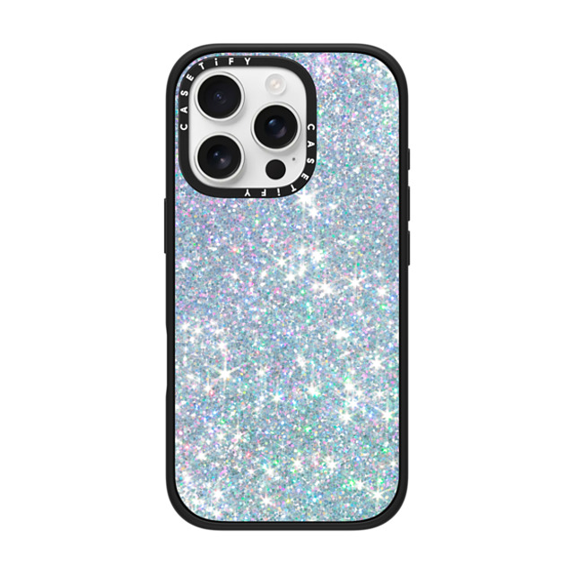 CASETiFY iPhone 16 Pro ケース マットブラック インパクトケース MagSafe対応 Futurism GLITTER DREAM