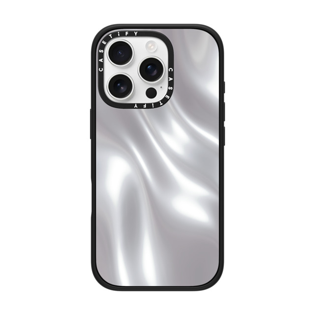 CASETiFY iPhone 16 Pro ケース マットブラック インパクトケース MagSafe対応 Abstract,Futurism SOFT METAL