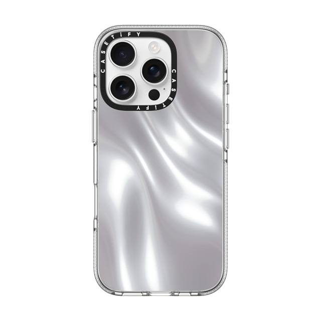 CASETiFY iPhone 16 Pro ケース クリア クリア ケース MagSafe対応 Abstract,Futurism SOFT METAL