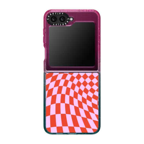 Galaxy Z Flip5 - Strawberry Checkers