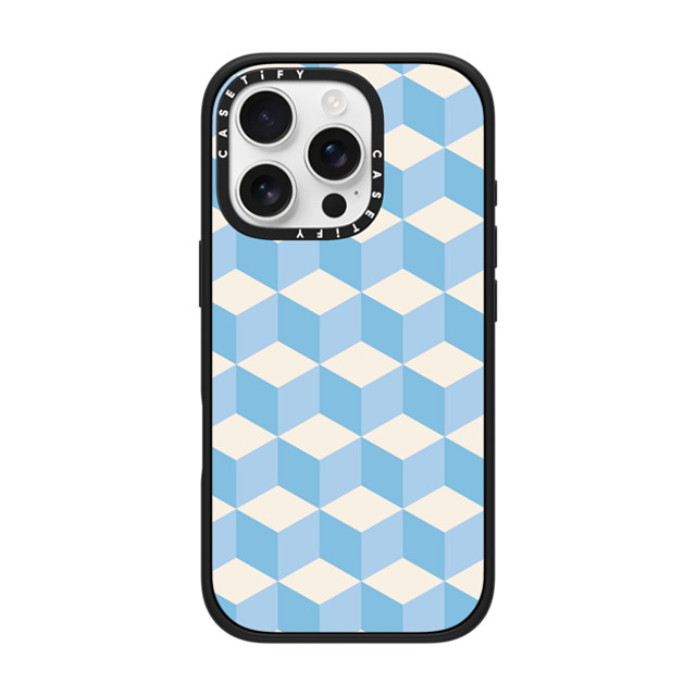 CASETiFY iPhone 16 Pro ケース マットブラック インパクトケース MagSafe対応 Preppy,Checkered Checkered,Pattern,Pattern,Y2K,Preppy Sky Blue Tiles Father's Day CASETiFY iPhone 16 Pro ケース マットブラック インパクトケース MagSafe対応 Preppy,Checkered Checkered,Pattern,Pattern,Y2K,Preppy Sky Blue Tiles Father's Day
