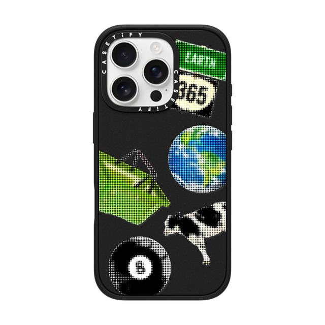CASETiFY iPhone 16 Pro ケース マットブラック インパクトケース MagSafe対応 Cow,Pop Art Cow,Pop Art Earth 365 Father's Day CASETiFY iPhone 16 Pro ケース マットブラック インパクトケース MagSafe対応 Cow,Pop Art Cow,Pop Art Earth 365 Father's Day