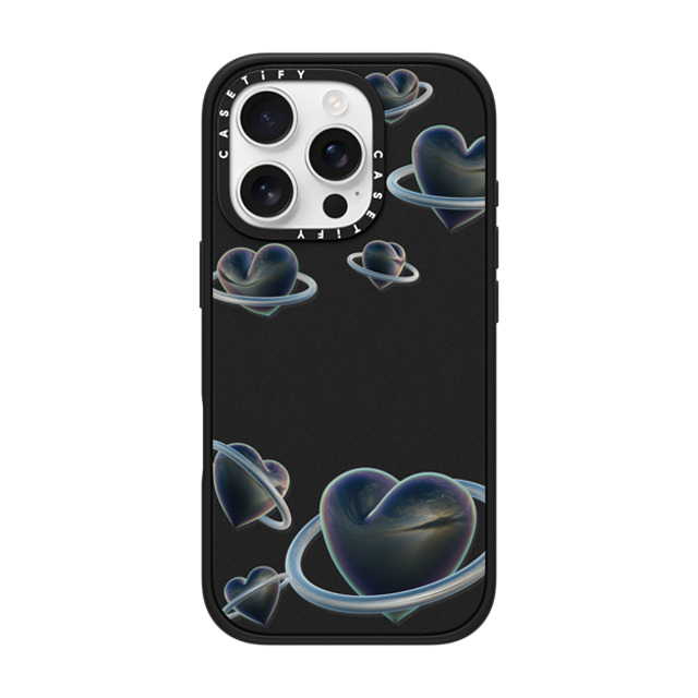 CASETiFY iPhone 16 Pro ケース マットブラック インパクトケース MagSafe対応 Heart Universe Case casetify_artist